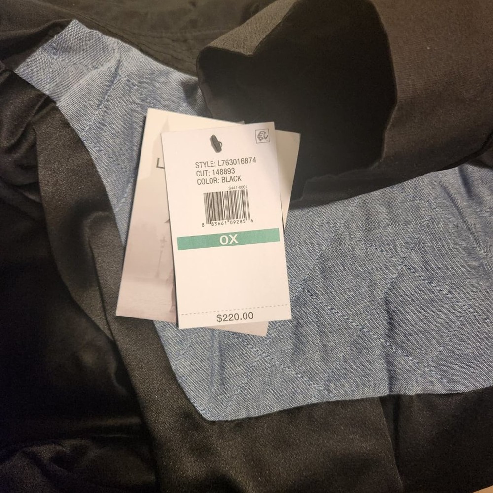 NWT LONDON FOG Womens Double-Breasted Hooded Trench Coat, Black, size 0X - Picture 11 of 11